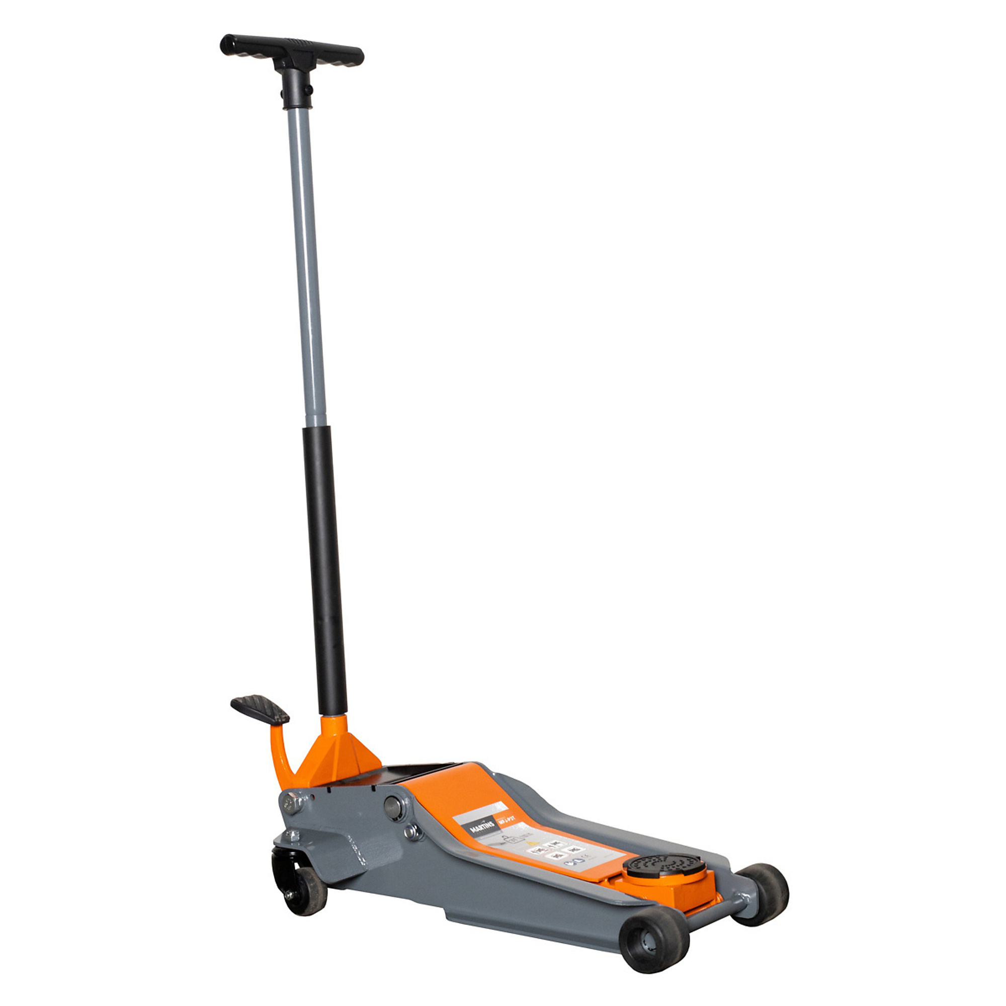 Martins Industries Professional Floor Jack — 3-Ton, Low-Profile, Rubber-Padded Saddle, Model# MFJ-P3T